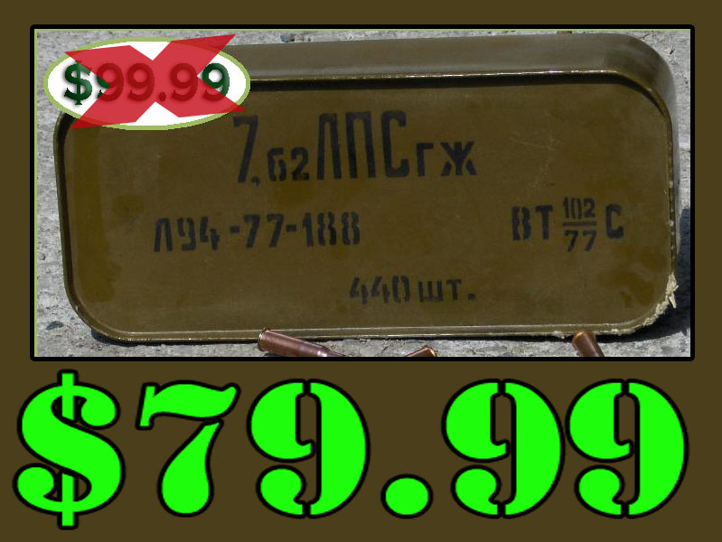 Russian 7.62x54R 147gr 440rd